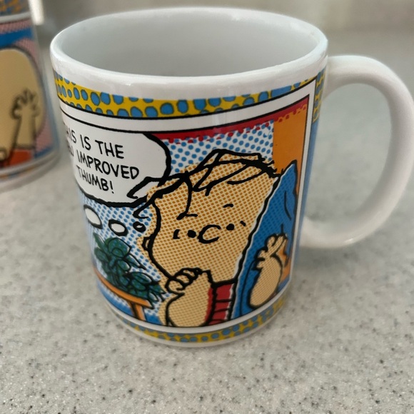 Gibson Peanuts Set Of Two Coffee / Tea Mugs Linus And Charlie Brown - Picture 5 of 9